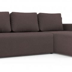 Диван угловой Алиса 3 Bahama PLUM - Teos Dark Brown в Красноуральске - krasnouralsk.mebel24.online | фото