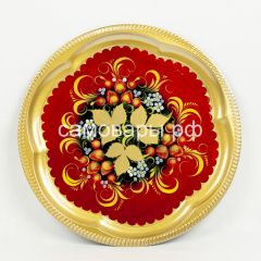 Электрический самовар "Рюмка" 3 литра в наборе №1 с росписью "Хохлома на красном" в Красноуральске - krasnouralsk.mebel24.online | фото 3