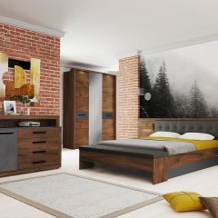 ГЛАЗГО МС Спальный гарнитур в Красноуральске - krasnouralsk.mebel24.online | фото