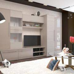 Стенка Монако МДФ в Красноуральске - krasnouralsk.mebel24.online | фото
