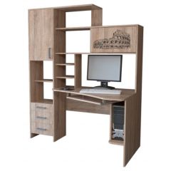 Компьютерный стол КЛ №6.0 правый (Дуб баррик) в Красноуральске - krasnouralsk.mebel24.online | фото