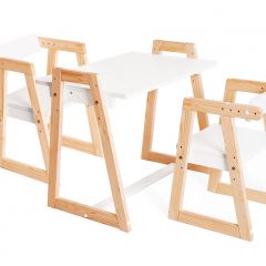 Комплект детской мебели стол и  два стула Я САМ "Лофт-Дуо" (Белый) в Красноуральске - krasnouralsk.mebel24.online | фото 2
