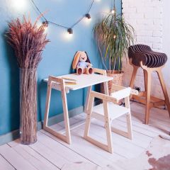 Комплект детской мебели стол и  два стула Я САМ "Лофт-Дуо" (Белый) в Красноуральске - krasnouralsk.mebel24.online | фото 10