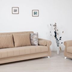 Комплект Роуз ТД 412 диван-кровать + кресло + комплект подушек в Красноуральске - krasnouralsk.mebel24.online | фото 1