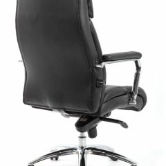 Кресло BRABIX PREMIUM "Phaeton EX-502" (кожа с компаньоном, хром, черное) 530882 в Красноуральске - krasnouralsk.mebel24.online | фото 4