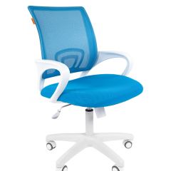 Кресло для оператора CHAIRMAN 696 white (ткань TW-43/сетка TW-34) в Красноуральске - krasnouralsk.mebel24.online | фото