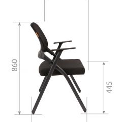 Кресло для посетителей CHAIRMAN NEXX (ткань стандарт черный/сетка DW-61) в Красноуральске - krasnouralsk.mebel24.online | фото 7