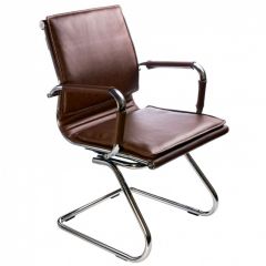 Кресло для посетителя Бюрократ CH-993-Low-V/Brown коричневый в Красноуральске - krasnouralsk.mebel24.online | фото