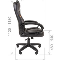 Кресло для руководителя  CHAIRMAN 432 (Экокожа коричневая) в Красноуральске - krasnouralsk.mebel24.online | фото 6