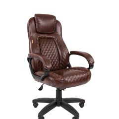 Кресло для руководителя  CHAIRMAN 432 (Экокожа коричневая) в Красноуральске - krasnouralsk.mebel24.online | фото
