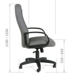 Кресло для руководителя  CHAIRMAN 685 СТ (ткань стандарт 10-356 черная) в Красноуральске - krasnouralsk.mebel24.online | фото 6
