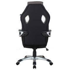 Кресло компьютерное BRABIX Techno GM-002 (ткань) черное/серое, вставки белые (531815) в Красноуральске - krasnouralsk.mebel24.online | фото 6
