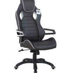 Кресло компьютерное BRABIX Techno Pro GM-003 (экокожа черное/серое, вставки серые) 531814 в Красноуральске - krasnouralsk.mebel24.online | фото 2