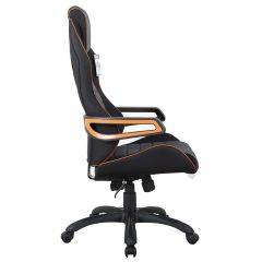 Кресло компьютерное BRABIX Techno Pro GM-003 (ткань черное/серое, вставки оранжевые) 531813 в Красноуральске - krasnouralsk.mebel24.online | фото 3