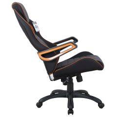 Кресло компьютерное BRABIX Techno Pro GM-003 (ткань черное/серое, вставки оранжевые) 531813 в Красноуральске - krasnouralsk.mebel24.online | фото 4