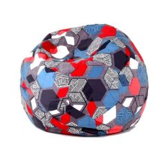 Кресло-мешок Мяч M (Geometry Slate) в Красноуральске - krasnouralsk.mebel24.online | фото