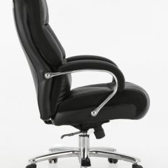 Кресло офисное BRABIX PREMIUM "Bomer HD-007" (рециклированная кожа, хром, черное) 531939 в Красноуральске - krasnouralsk.mebel24.online | фото 3