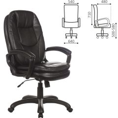 Кресло офисное BRABIX PREMIUM "Trend EX-568" (экокожа, черное) 532100 в Красноуральске - krasnouralsk.mebel24.online | фото 2