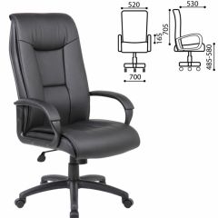 Кресло офисное BRABIX PREMIUM "Work EX-513" (экокожа, черное) 531943 в Красноуральске - krasnouralsk.mebel24.online | фото 2