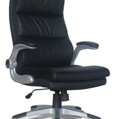 Кресло офисное BRABIX "Fregat EX-510" (рециклированная кожа, черное) 530863 в Красноуральске - krasnouralsk.mebel24.online | фото 1