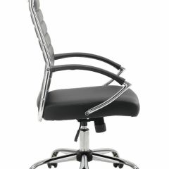 Кресло офисное BRABIX "Style EX-528", экокожа, хром, черное, 531947 в Красноуральске - krasnouralsk.mebel24.online | фото 3