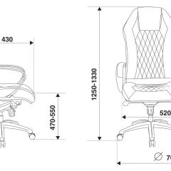 Кресло руководителя Бюрократ _AURA/BROWN коричневый в Красноуральске - krasnouralsk.mebel24.online | фото 4