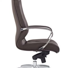 Кресло руководителя Бюрократ _AURA/BROWN коричневый в Красноуральске - krasnouralsk.mebel24.online | фото 2