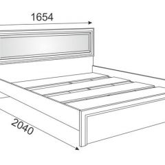 Кровать 1.6 Беатрис М09 с мягкой спинкой и настилом (Орех гепланкт) в Красноуральске - krasnouralsk.mebel24.online | фото 2
