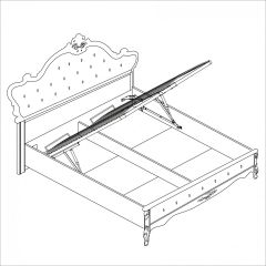 Кровать 1600 Мишель с мягким изголовьем в Красноуральске - krasnouralsk.mebel24.online | фото 2