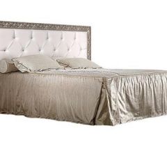 Кровать 2-х спальная(1,4 м) Тиффани штрих-лак/серебро с мягким изголовьем с подъемным механизмом (ТФКР140-2[3]) в Красноуральске - krasnouralsk.mebel24.online | фото