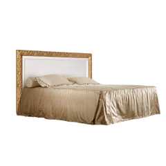 Кровать 2-х спальная (1,4 м) Тиффани штрих-лак/золото с подъемным механизмом (ТФКР140-2[7]) в Красноуральске - krasnouralsk.mebel24.online | фото
