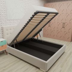 Кровать Брауни интерьерная +основание/ПМ/бельевое дно (160х200) в Красноуральске - krasnouralsk.mebel24.online | фото 2