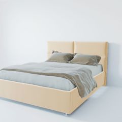 Кровать Корсика с ПМ 1600 (экокожа бежевая) в Красноуральске - krasnouralsk.mebel24.online | фото 3