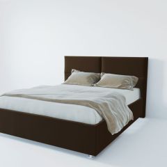 Кровать Корсика с ПМ 800 (экокожа коричневая) в Красноуральске - krasnouralsk.mebel24.online | фото 2