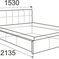 Кровать Изабелла с латами Newtone cacao 1400x2000 в Красноуральске - krasnouralsk.mebel24.online | фото