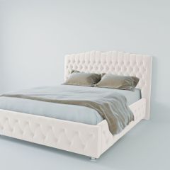 Кровать Нягань с ПМ 900 (экокожа белая) в Красноуральске - krasnouralsk.mebel24.online | фото