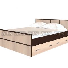 Кровать Сакура 1600 LIGHT + Проложки LIGHT 1.6 ДСП (Венге/Лоредо) в Красноуральске - krasnouralsk.mebel24.online | фото