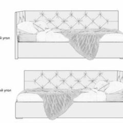 Кровать угловая Лилу интерьерная +основание (120х200) в Красноуральске - krasnouralsk.mebel24.online | фото 2