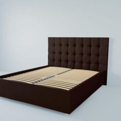 Кровать Венеция с ортопедическим основанием 1400 (экокожа кричневая) в Красноуральске - krasnouralsk.mebel24.online | фото 2