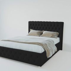 Кровать Версаль с ПМ 1200  (экокожа кольт ч) в Красноуральске - krasnouralsk.mebel24.online | фото