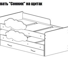 Кровать выкатная Соник (800*1900) в Красноуральске - krasnouralsk.mebel24.online | фото 2