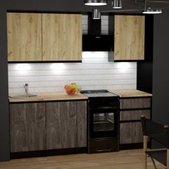 Кухонный гарнитур Адажио стандарт 1600 мм в Красноуральске - krasnouralsk.mebel24.online | фото