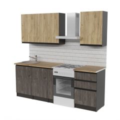 Кухонный гарнитур Адажио стандарт 1600 мм в Красноуральске - krasnouralsk.mebel24.online | фото 4