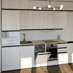 Кухонный гарнитур Амели люкс 3000 мм в Красноуральске - krasnouralsk.mebel24.online | фото