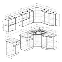 Кухонный гарнитур Лариса оптима 5 2700х1600 мм в Красноуральске - krasnouralsk.mebel24.online | фото 2