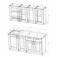 Кухонный гарнитур Ника демо 1700 в Красноуральске - krasnouralsk.mebel24.online | фото 4