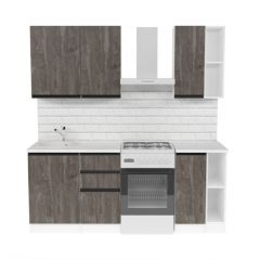 Кухонный гарнитур Ноктюрн медиум 1400 мм в Красноуральске - krasnouralsk.mebel24.online | фото 4
