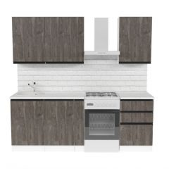 Кухонный гарнитур Ноктюрн стандарт 1600 мм в Красноуральске - krasnouralsk.mebel24.online | фото 3