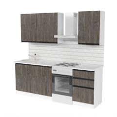 Кухонный гарнитур Ноктюрн стандарт 1600 мм в Красноуральске - krasnouralsk.mebel24.online | фото 4