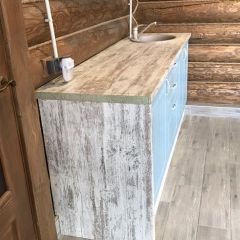 Кухонный гарнитур Принцесса угловой 1200*2400 Арктик (модульный) Горизонт в Красноуральске - krasnouralsk.mebel24.online | фото 12